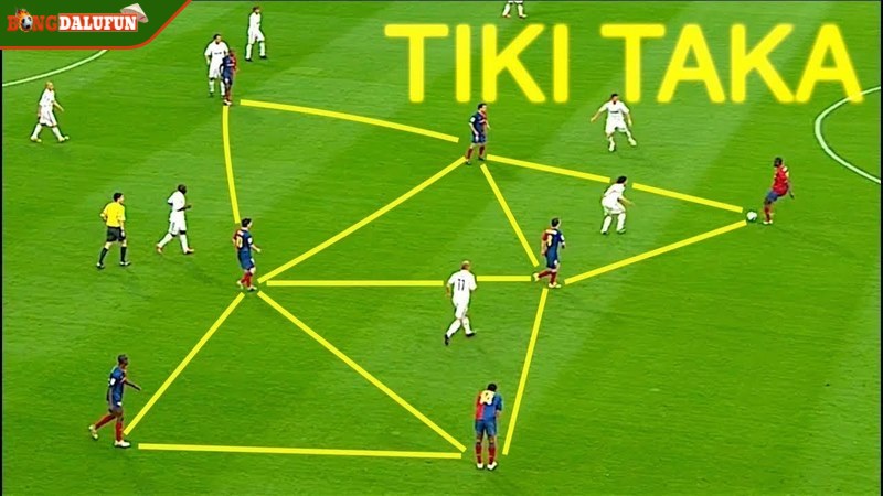 Tiki Taka xây dựng một tư tưởng mạnh mẽ về kiểm soát, tấn công