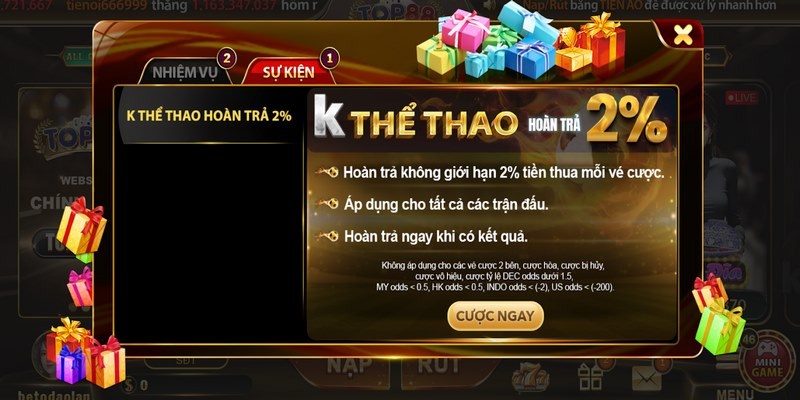 Chương trình khuyến mãi khủng tạo nên thương hiệu nhà cái